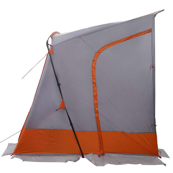 Heckklappenzelt Grau/Orange 285x255x245cm