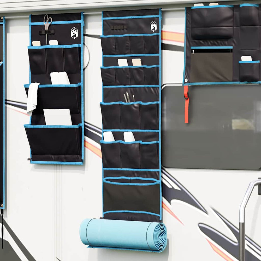 Camping Aufbewahrungstasche, 125 cm, Schwarz/Blau