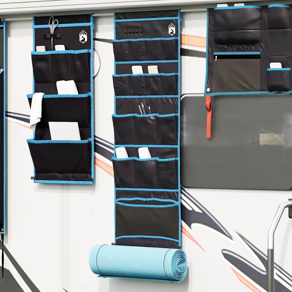 Camping Aufbewahrungstasche, 125 cm, Schwarz/Blau