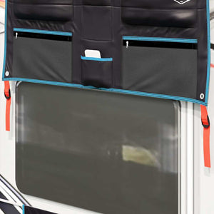Oxford Aufbewahrungstasche Schwarz/Blau 98x47cm