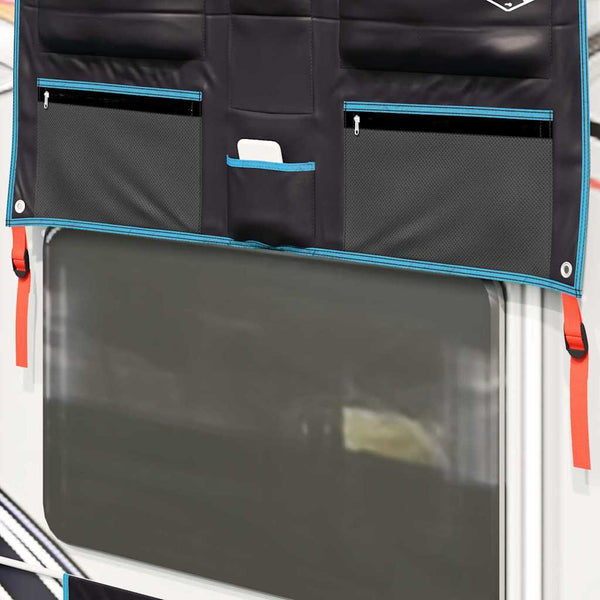 Oxford Aufbewahrungstasche Schwarz/Blau 98x47cm