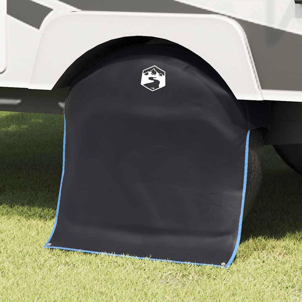 Radkappe Schwarz Blau 108x76cm Oxford