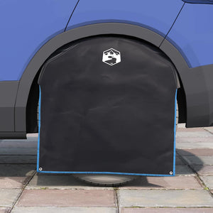 Radkappe Schwarz Blau 108x76cm Oxford