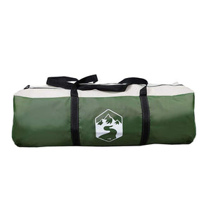 Großes Familienzelt mit Vordach Grün