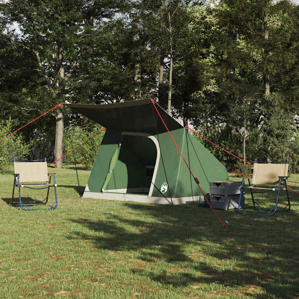 Campingzelt mit Dach und Stauraum, Grün
