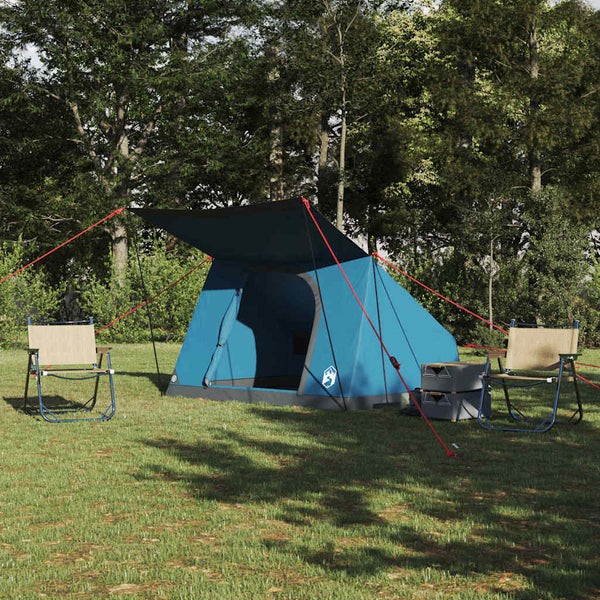 Campingzelt mit Dach und Stauraum, Blau