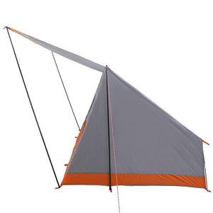 Campingzelt mit Dach Grau/Orange