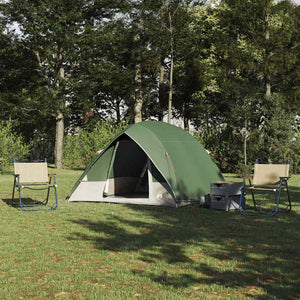 Campingzelt mit Dach und Stauraum Grün