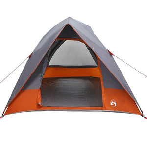 Campingzelt mit Dach Grau/Orange 320x275x190cm