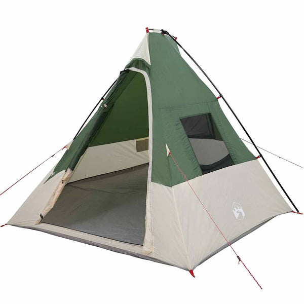 Tipi Zelt Grün mit Dach