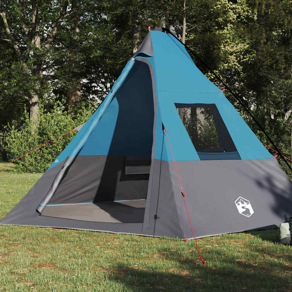 Tipi Zelt mit Dach Blau 383x338x217cm