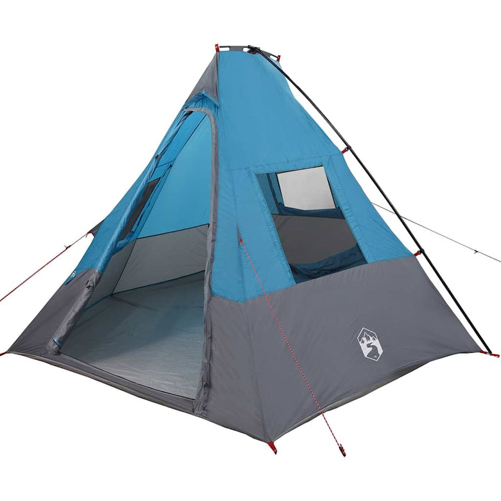 Tipi Zelt mit Dach Blau 383x338x217cm
