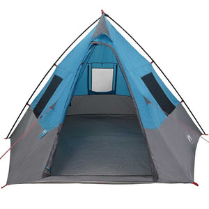 Tipi Zelt mit Dach Blau 383x338x217cm