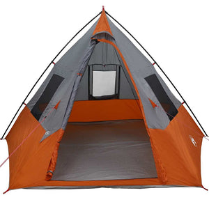 Tipi Zelt mit Dach, Grau & Orange