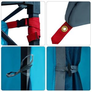 Blaues Innenzelt mit Dach & Stauraum