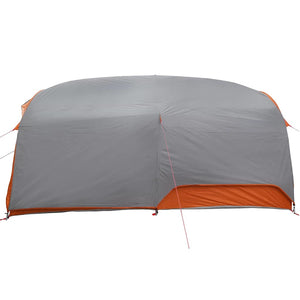 Tunnelzelt mit Dach Grau/Orange 410x285x198cm