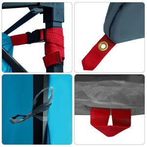 Blaues Innenzelt mit Dach & Stauraum