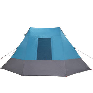 Blaues Campingzelt mit Dach & Stauraum
