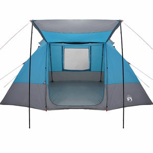 Blaues Campingzelt mit Dach & Stauraum