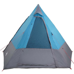 Blaues Campingzelt mit Dach & Stauraum