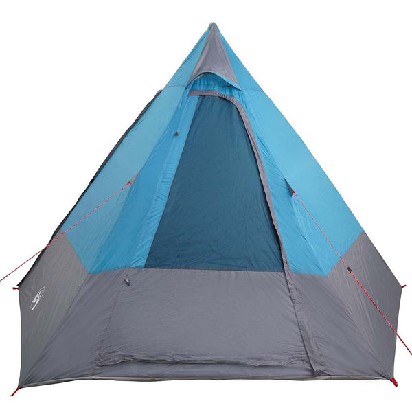 Blaues Campingzelt mit Dach & Stauraum