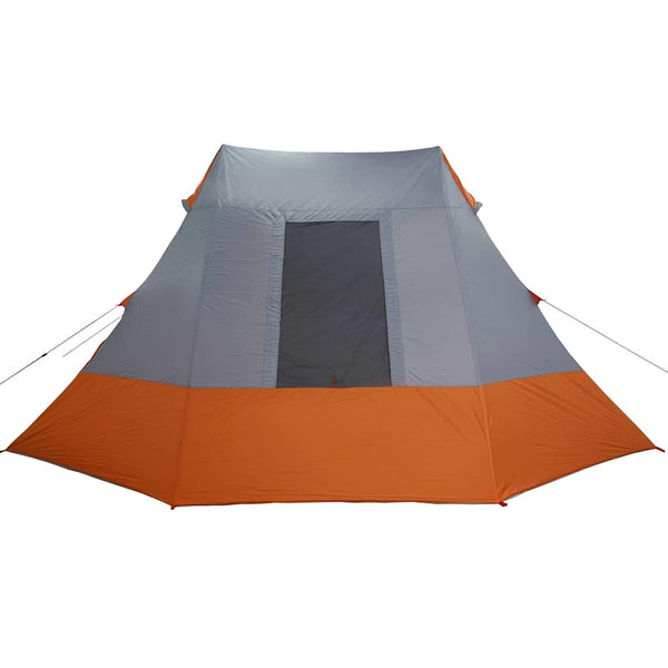 Campingzelt mit Dach, Grau/Orange