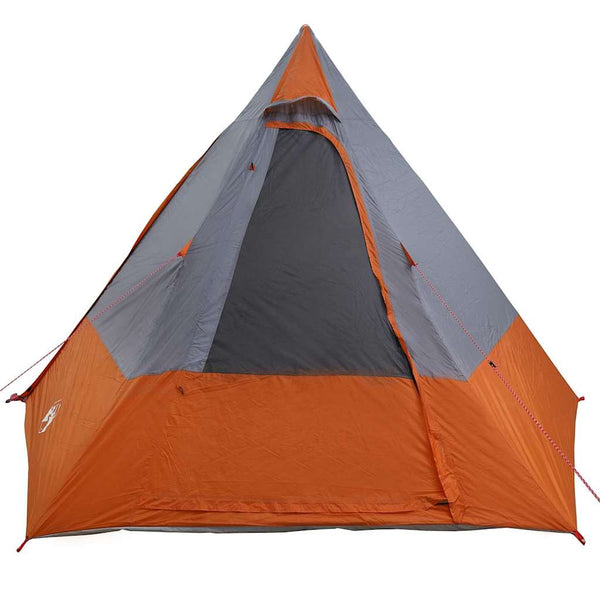 Campingzelt mit Dach, Grau/Orange