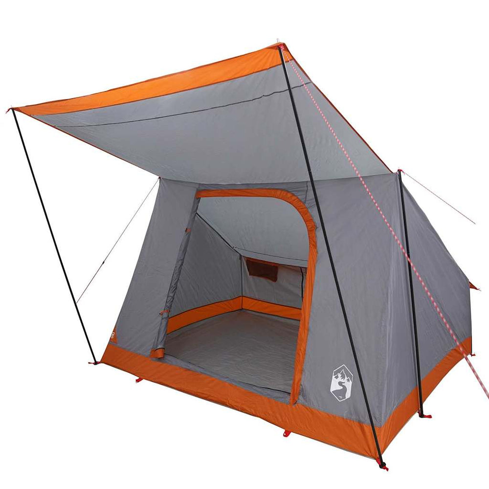 Campingzelt mit Dach Grau/Orange