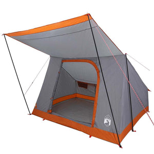 Campingzelt mit Dach Grau/Orange