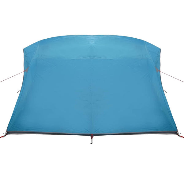 Blaues Campingzelt mit Dach