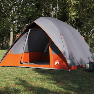 Campingzelt mit Dach Grau/Orange 275x230x140cm
