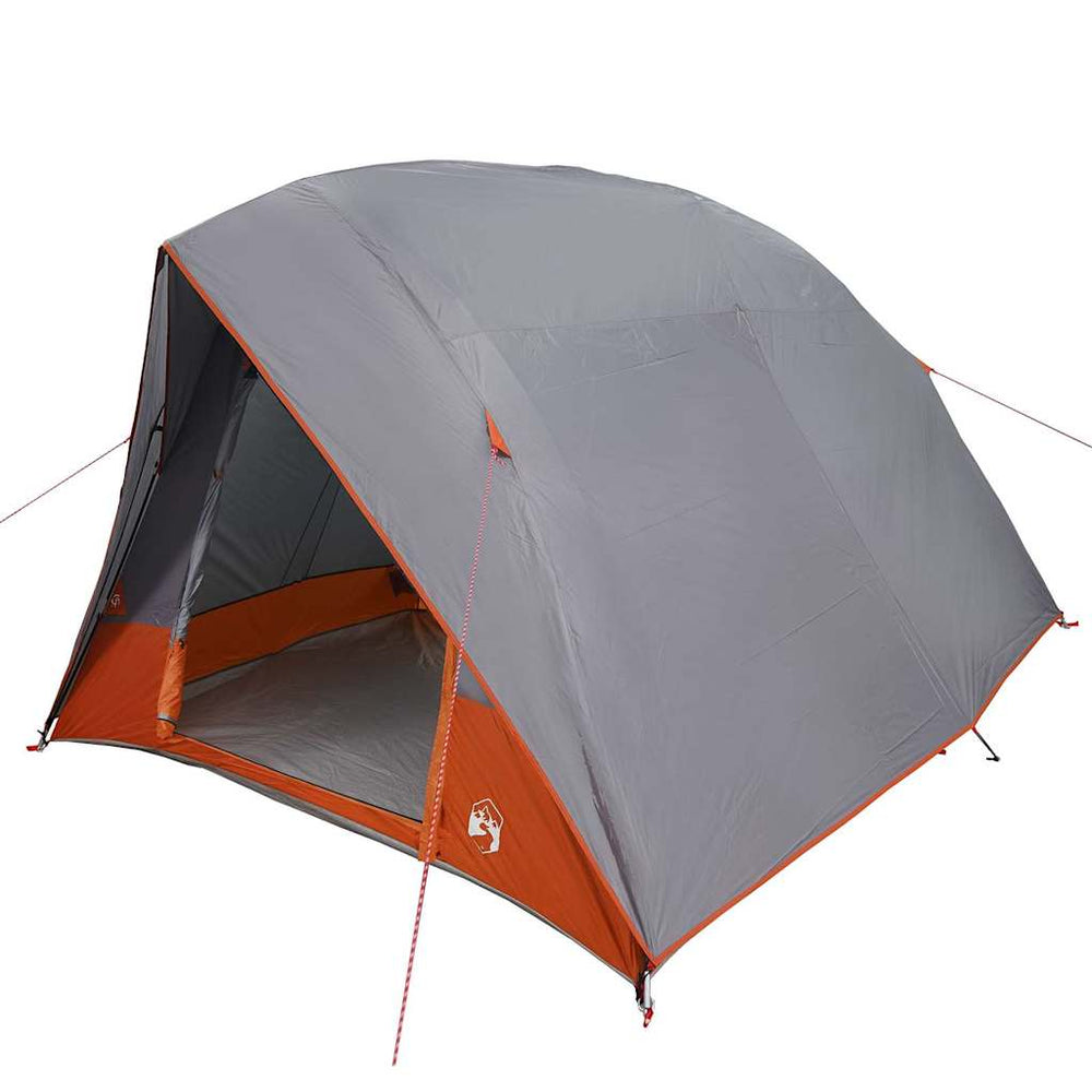 Campingzelt mit Dach Grau/Orange 275x230x140cm