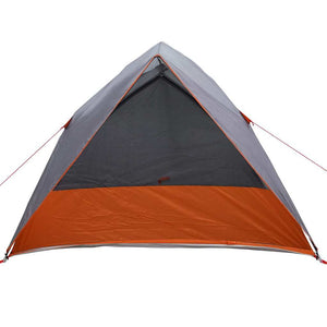 Campingzelt mit Dach Grau/Orange 275x230x140cm