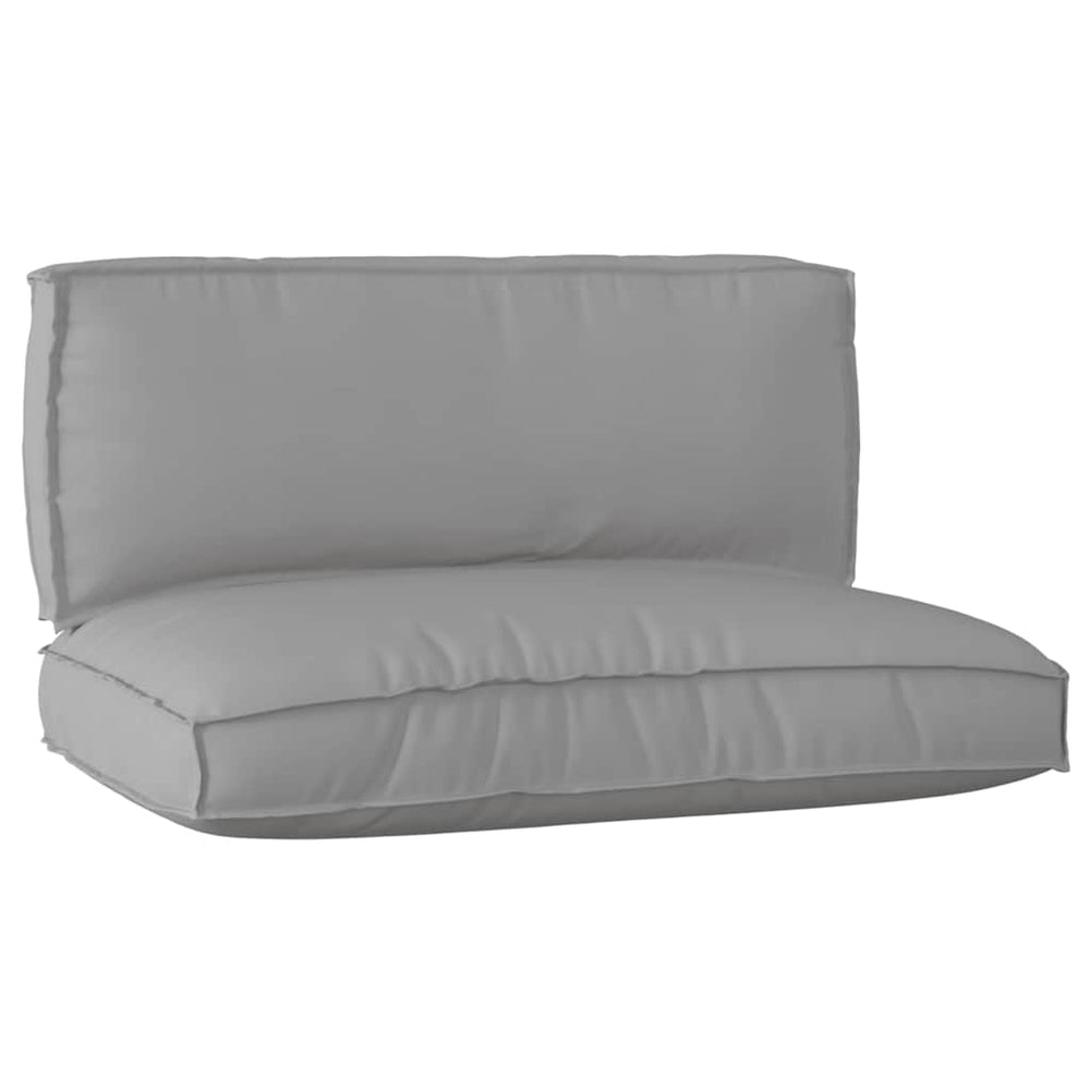 Palettenkissen Set Grau Oxford-Stoff 2-teilig