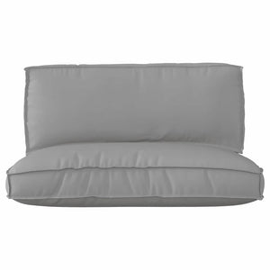 Palettenkissen Set Grau Oxford-Stoff 2-teilig