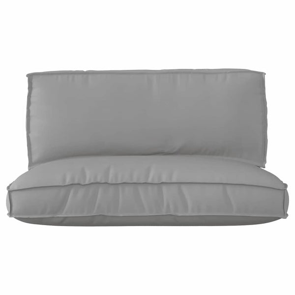 Palettenkissen Set Grau Oxford-Stoff 2-teilig