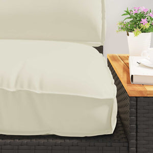 Palettenkissen Set Creme Oxford-Stoff 2-teilig