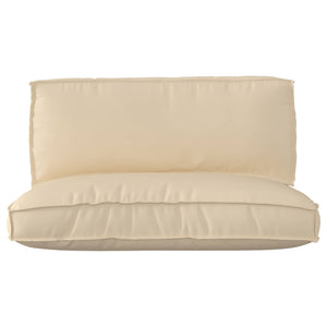 Palettenkissen Set Beige Oxford-Stoff 2-teilig