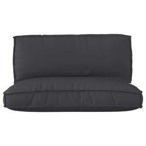 Palettenkissen Set Schwarz Oxford Stoff 2-teilig