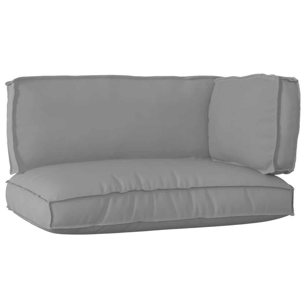 Palettenkissen Set Grau Oxford-Stoff 3-teilig