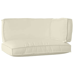 Palettenkissen-Set 3-teilig Creme Oxford