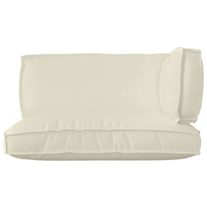 Palettenkissen-Set 3-teilig Creme Oxford