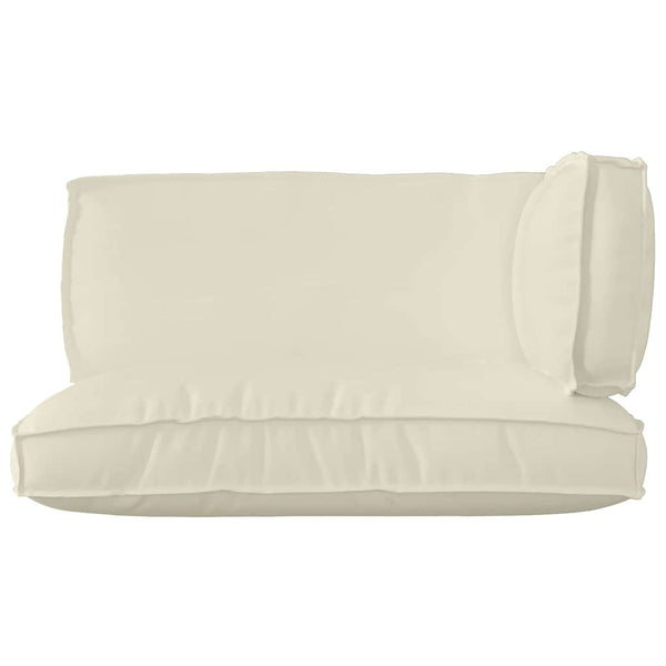 Palettenkissen-Set 3-teilig Creme Oxford