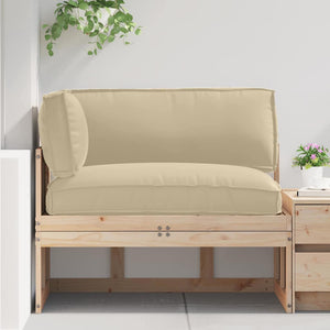 Palettenkissen Set 3-teilig Beige