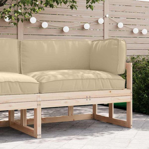 Palettenkissen Set 3-teilig Beige