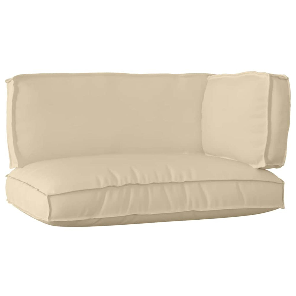 Palettenkissen Set 3-teilig Beige