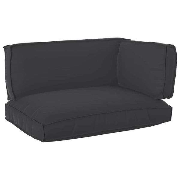 Palettenkissen Set 3-teilig Schwarz Oxford