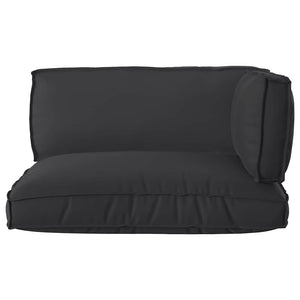 Palettenkissen Set 3-teilig Schwarz Oxford