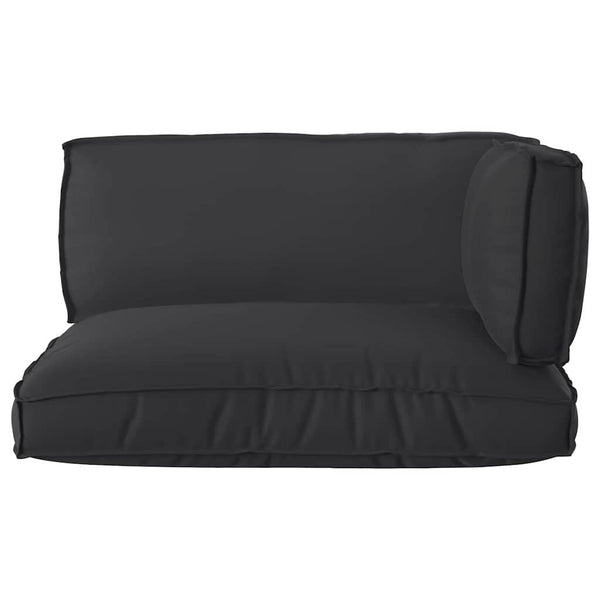 Palettenkissen Set 3-teilig Schwarz Oxford