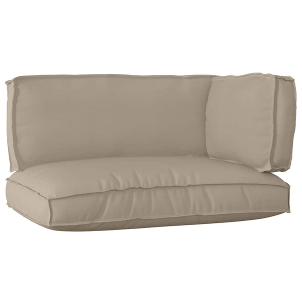 Palettenkissen Set 3-teilig Taupe